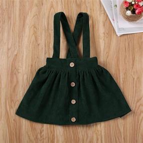 img 3 attached to 👗 Mubineo Corduroy Suspender Overall for Toddler Girls - Trendy Clothing