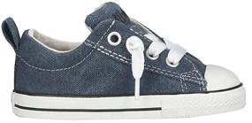 img 1 attached to Dark Denim Converse Kids' Chuck Taylor All Star Canvas Low Top Sneaker - Size 7 Little Kid