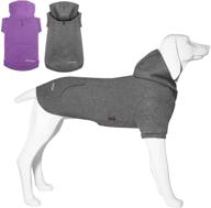 🐶 kickred dog hoodie sweaters - 2 pieces spring dog vest sweatshirt with hat, pocket, and leash hole | basic pet clothes hoodies for small, medium, large dogs логотип