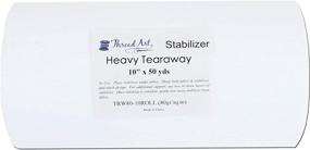 img 4 attached to 🧵 Threadart Tearaway Embroidery Stabilizer | Heavy Weight 2.8 oz | 10" x 50 yd Roll | Machine Embroidery Stabilizers: 20+ Styles of Cutaway, Washaway, Tearaway, Sticky in Rolls and Precut Sheets