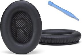 img 4 attached to 🎧 Upgraded QC35 Ear Pads / QC35 ii Ear Pad Cushions | Compatible with Bose QuietComfort 35 (QC35) / Bose QuietComfort 35 ii (QC35 ii) Headphones (Black) - Superior Comfort and Long-Lasting Durability