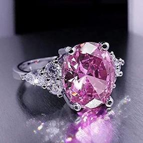 img 1 attached to Cutedoumiao Fashion Sapphire Birthstone Wedding