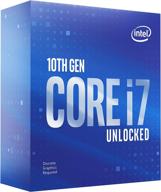 intel core i7-10700kf 8-core desktop processor - unlocked, lga1200, up to 5.1 ghz, 125w without processor graphics. логотип