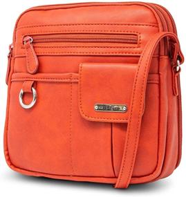 img 4 attached to 👜 SEO-Optimized MultiSac North South Mini Zip-Around Crossbody Bag