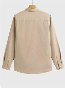 img 1 attached to 🧥 Corduroy Sleeve Pocket - Stylish and Solid Design