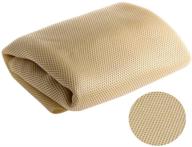 🔊 enhance your audio experience with enxiem beige speaker grill cloth: premium stereo mesh fabric for speaker protection logo