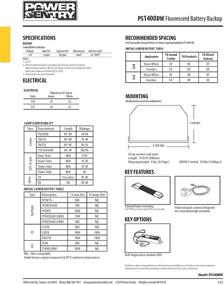 img 1 attached to Lithonia Lighting PS1400DW M8 Fluorescent