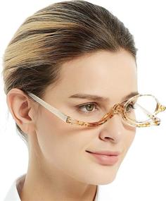 img 2 attached to 👁️ OCCI CHIARI Women's Eye Make Up Rotatable Cosmetic Reading Glasses