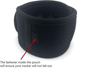 img 1 attached to 🏃 VIEEL Upgraded Ankle Band with Loop Fastening Strap and Mesh Pouch for Fitbit ONE/Fitbit Flex 2/Fitbit ALTA/ALTA HR (Tracker Not Included) - Black, 11-13INCH