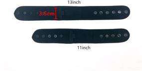 img 3 attached to 🏃 VIEEL Upgraded Ankle Band with Loop Fastening Strap and Mesh Pouch for Fitbit ONE/Fitbit Flex 2/Fitbit ALTA/ALTA HR (Tracker Not Included) - Black, 11-13INCH