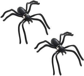 img 4 attached to ANDPAI Unique Spider Stud Earrings: Scary, Funny Animal Puncture Dangles 🕷️ for Halloween Cosplay & Party Decorations - Perfect Gifts for Women, Girls, Men