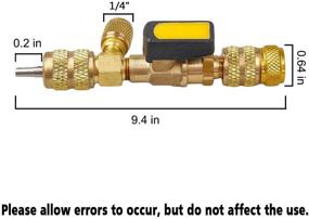 img 2 attached to 🔧 T6 Dual Size SAE 1/4 & 5/16 Port Valve Core Remover/Installer: HVAC R32 R410A Air Conditioning Line Repair Tools