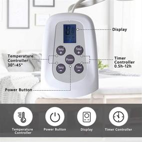 img 1 attached to 🔌 Sunvivi Electric Heated Blanket, Queen Size – Dual Controller, 10 Heat Settings, 12 Hour Auto Off, Machine Washable, Gray