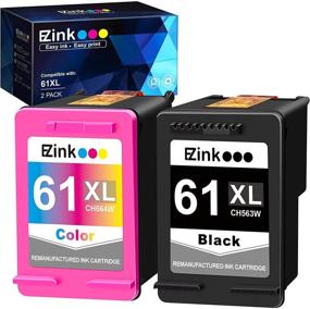 img 4 attached to 🖨️ E-Z Ink (TM) Remanufactured High Yield Ink Cartridge Replacement for HP 61XL 61 XL - Compatible with Envy 4500, 5530, 5534, Deskjet 1000, 1010, 2540, 1055, 1056, OfficeJet 4630, 4632 Printer - Pack of 2