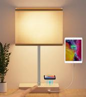 bedside table lamp wireless charging logo