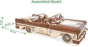 img 3 attached to 🚗 Wooden Puzzle Cabriolet - UGears Mechanical Wonder