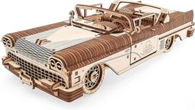 img 4 attached to 🚗 Wooden Puzzle Cabriolet - UGears Mechanical Wonder