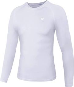 img 3 attached to Boys' Compression Shirt Youth Fleece Thermal Baselayer Long Sleeve Cold Gear Undershirts for Boys - Enhanced SEO