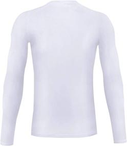 img 2 attached to Boys' Compression Shirt Youth Fleece Thermal Baselayer Long Sleeve Cold Gear Undershirts for Boys - Enhanced SEO