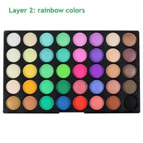 img 1 attached to Professional Eyeshadow Palette Shimmer Colorful