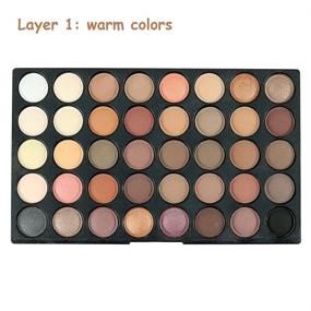 img 2 attached to Professional Eyeshadow Palette Shimmer Colorful