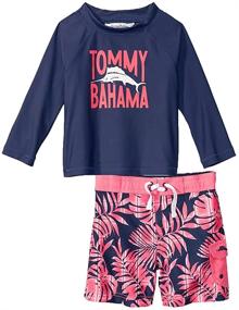img 1 attached to Tommy Bahama Rashguard Trunks Swimsuit