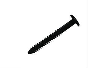 img 2 attached to 🔩 48-Pack Black Window Pro Shutters Panel Peg Lok Pin Screws Spikes - 3 inch Fasteners. Exterior Vinyl Shutter Hardware, Strongest Made in USA