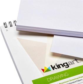 img 1 attached to 🎨 KingArt Drawing Paper Pad - 2 Pack, 75 Sheets, 8 x 10 Inches - Enhance Your Artistic Creations with this Drawing Paper!