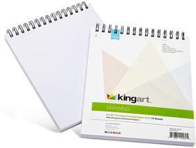 img 2 attached to 🎨 KingArt Drawing Paper Pad - 2 Pack, 75 Sheets, 8 x 10 Inches - Enhance Your Artistic Creations with this Drawing Paper!