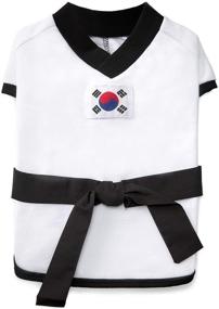 img 3 attached to 🐶 Youthdog Athletic Costume with Black Belt: Stylish Dog Uniform Sweater for Boy and Girl Dogs (Small)