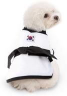 🐶 youthdog athletic costume with black belt: stylish dog uniform sweater for boy and girl dogs (small) логотип