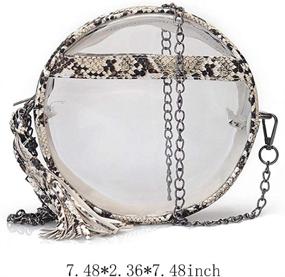 img 3 attached to 👜 Women's Adjustable Transparent Crossbody Snakeskin Handbags & Wallets in Shoulder Bags