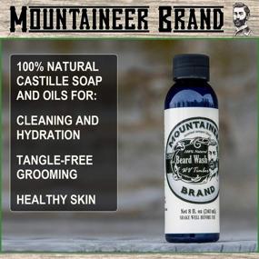 img 3 attached to 🏔️ Mountaineer Brand Beard Wash (8oz) - WV Timber Scent (Cedarwood/Fir Needle) - Premium 100% Natural Beard Shampoo