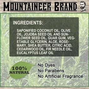 img 1 attached to 🏔️ Mountaineer Brand Beard Wash (8oz) - WV Timber Scent (Cedarwood/Fir Needle) - Premium 100% Natural Beard Shampoo