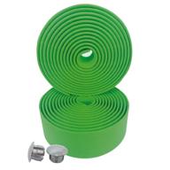 🚲 absoar green bike handlebar tape, 2pcs bicycle bar tape wrap with plugs - non-adhesive, grass green logo