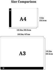 img 1 attached to 🔦 Улучшите ваше бриллиантовое искусство с набором Ratukall A3 Light Pad: портативная светодиодная подсветка для контура и полного бриллиантового рисования