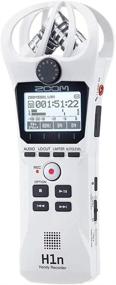 img 1 attached to 🎙️ Upgraded Zoom H1n Portable Digital Recorder with Mic Windscreen, 3.5mm TRS to Dual 1/4 TS Cable, 32GB microSDHC Card, and AAA Batteries (White)
