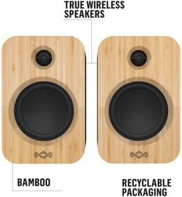 img 2 attached to 🔊 Get Together Duo by House of Marley: High-Powered Bookshelf Speakers with Bluetooth Connectivity and Environmentally-friendly Materials