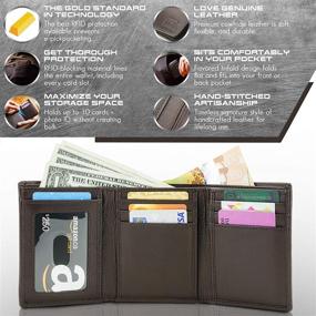 img 3 attached to 👔 Trifold Wallet for Men with Extra Capacity