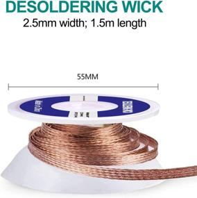 img 2 attached to 🔌 Efficient Electrical Soldering Desoldering Wick (2pcs, 5cm Length)