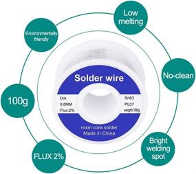 img 3 attached to 🔌 Efficient Electrical Soldering Desoldering Wick (2pcs, 5cm Length)