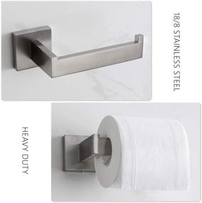 img 1 attached to 🧻 VELIMAX Премиум держатель для туалетной бумаги из нержавеющей стали SUS304 для крепления на стену - держатель для рулонов туалетной бумаги в ванной комнате, отделка под матовый металл