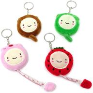 📏 honbay 4pcs 60inch/150cm double sided tape measure: cute plush & retractable for accurate measurements logo