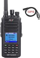 📻 tyt md-uv390 dual band gps handheld portable radio, dmr digital transceiver 144-148mhz 420-450mhz waterproof (ip67), free cable included логотип