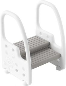 img 3 attached to 2 Step Stool with Handles: Ideal for Kids' Potty Training & Kitchen Helper Foot Stool - Non-Slip Steps, Easy Grip! (Wiifo)