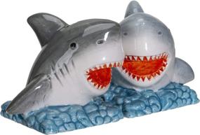 img 1 attached to Керамические шейкеры Pacific Giftware Sharks