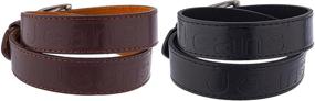 img 1 attached to Pack Kids Faux Leather Belt Boys' Accessories in Belts