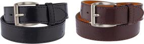 img 2 attached to Pack Kids Faux Leather Belt Boys' Accessories in Belts