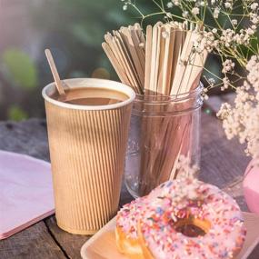 img 2 attached to 🌿 Exploring Aevia Eco Friendly Wood Coffee Stirrers: Sustainable and Stylish Stirring Solution