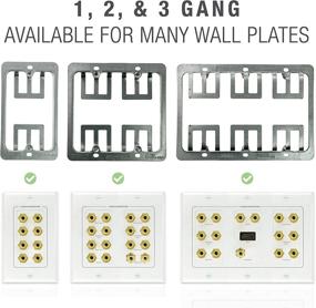 img 2 attached to Convenient 3 Gang Low Voltage Mounting Bracket - 5 Pack (MCM-WPB3X5)